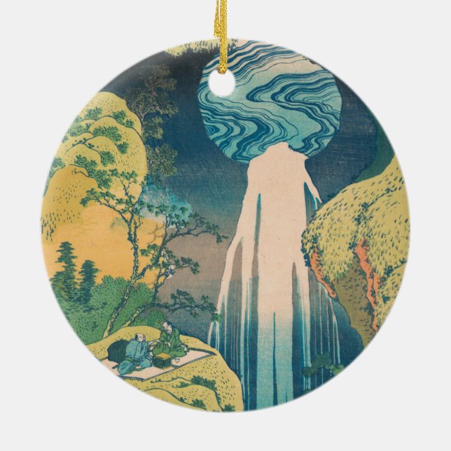 Adorno De Cerámica Hokusai Amida cae cascada (Atrás)
