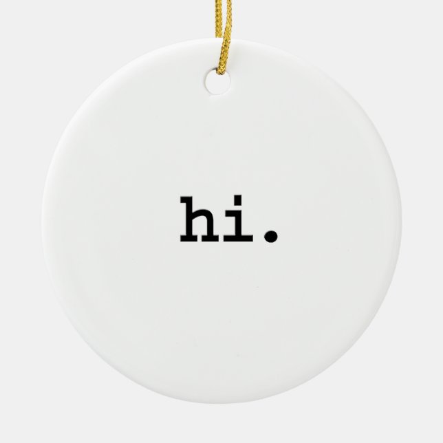 Adorno De Cerámica hola (Frente)