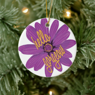 Adorno De Cerámica Hola Gorgeous