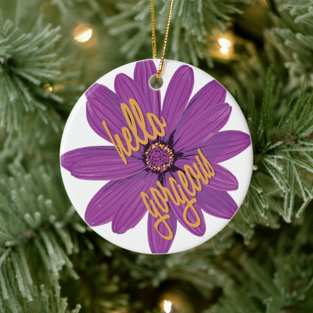 Adorno De Cerámica Hola Gorgeous (Árbol)