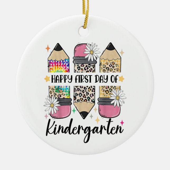 Adorno De Cerámica Hola, Guardería De Vuelta A La Escuela (Frente)