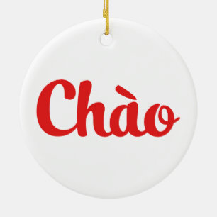 Adorno De Cerámica Hola ~ Vietnam / vietnamita / Tiếng Việt