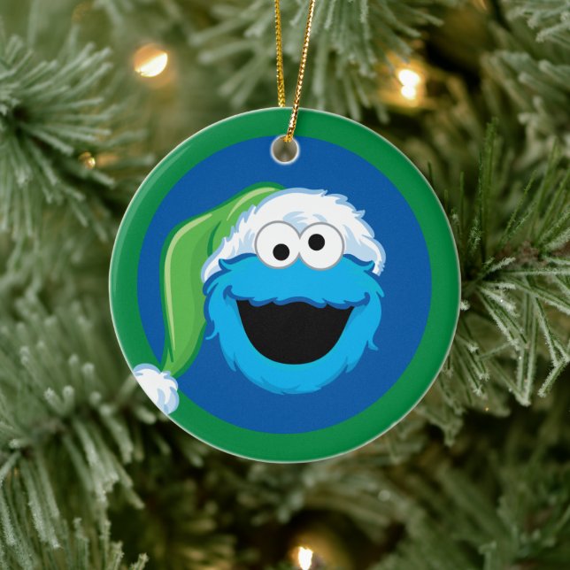 Adorno De Cerámica Holiday Cookie Monster (Árbol)