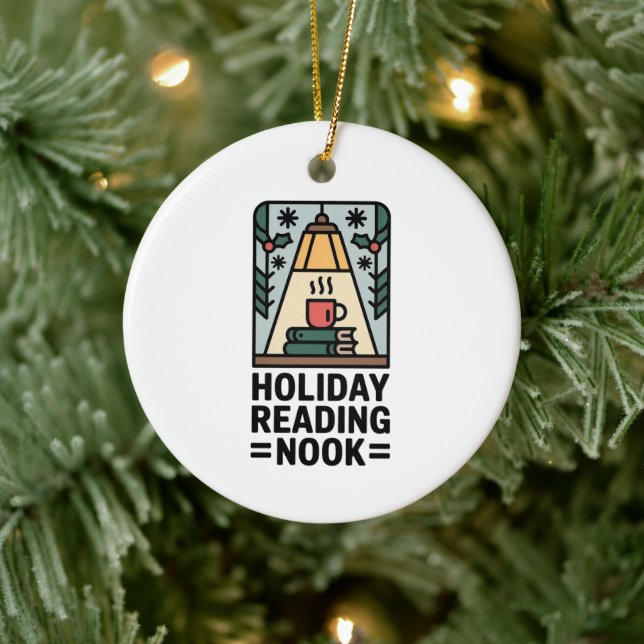 Adorno De Cerámica Holiday Reading Nook Tree Keepsake (Árbol)