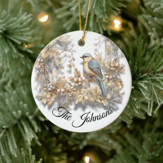 Adorno De Cerámica Holiday Songbird - Personalizado (Árbol)