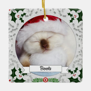 Adorno De Cerámica Holly Frame Personalizable Kitty