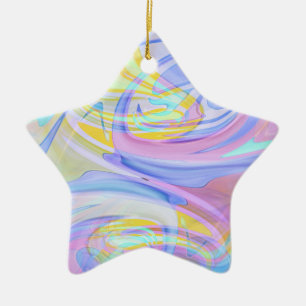Adorno De Cerámica holograma pastel
