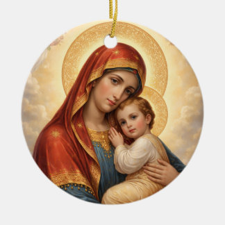 Adorno De Cerámica Holy Mother of God – Divine Love & Protection´11