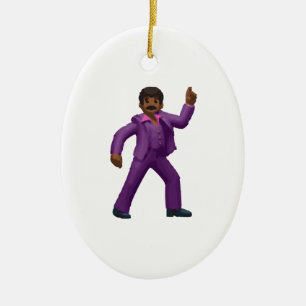 Adorno De Cerámica Hombre bailando de emoji