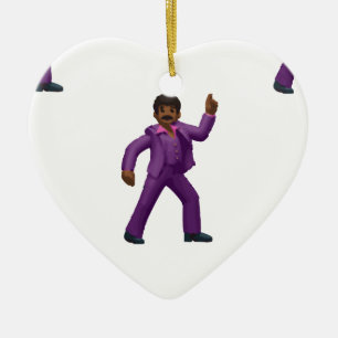 Adorno De Cerámica Hombre bailando de emoji