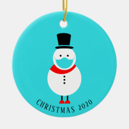 Adorno De Cerámica Hombre de nieve gracioso en Navidades personalizad