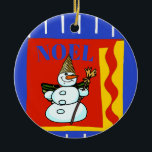 Adorno De Cerámica Hombre de nieve, Noel, añadir, editar texto<br><div class="desc">Navidades Santa Noel,  agregar texto de edición para personalizar</div>
