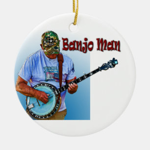 ADORNO DE CERÁMICA HOMBRE DEL BANJO
