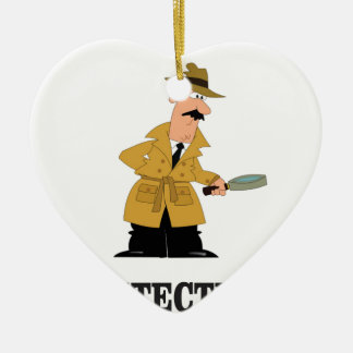 Adorno De Cerámica hombre detective