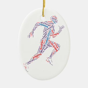 Adorno De Cerámica Hombre en ejecución