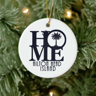 Adorno De Cerámica HOMBRE Hillton Head Island Stone Coaster