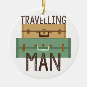 Adorno De Cerámica Hombre que viaja