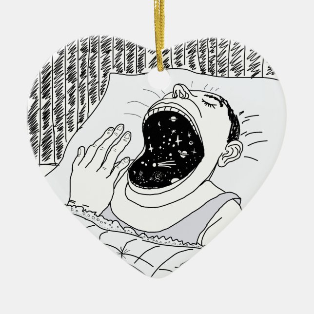 ADORNO DE CERÁMICA HOMBRE Y COSMOS (Frente)