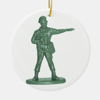 Adorno De Cerámica Hombres del Ejército Verde
