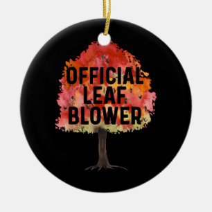 Adorno De Cerámica Hombres divertidos paisajísticos barrenan hojas d