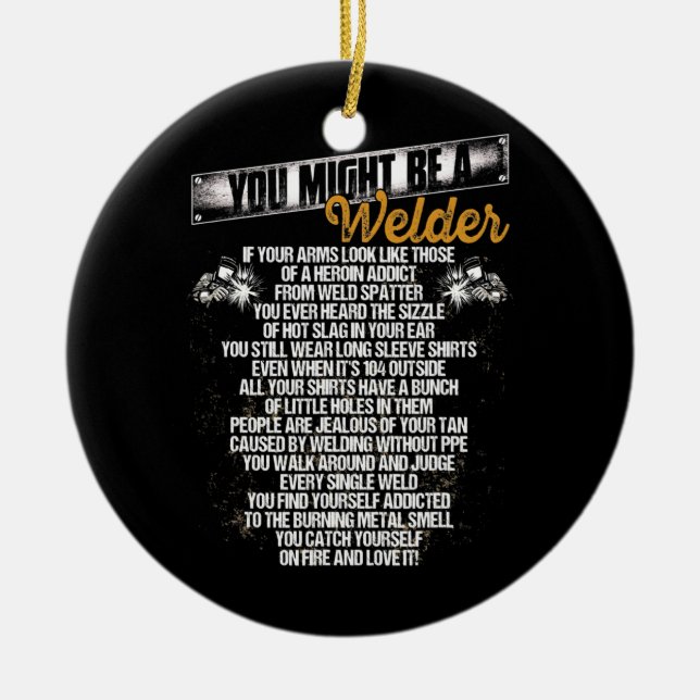 Adorno De Cerámica Hombres, podrías ser un Metalizado huele divertido (Frente)