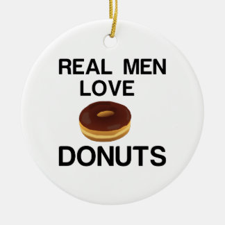 ADORNO DE CERÁMICA HOMBRES REALES AMAN DONUTS