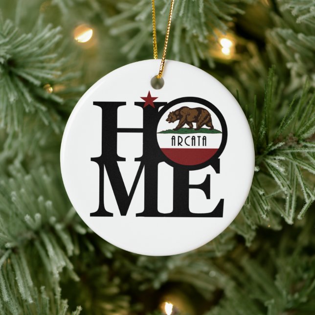 Adorno De Cerámica HOME Arcata, California (Árbol)