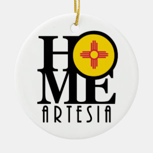 Adorno De Cerámica HOME Artesia Nuevo México