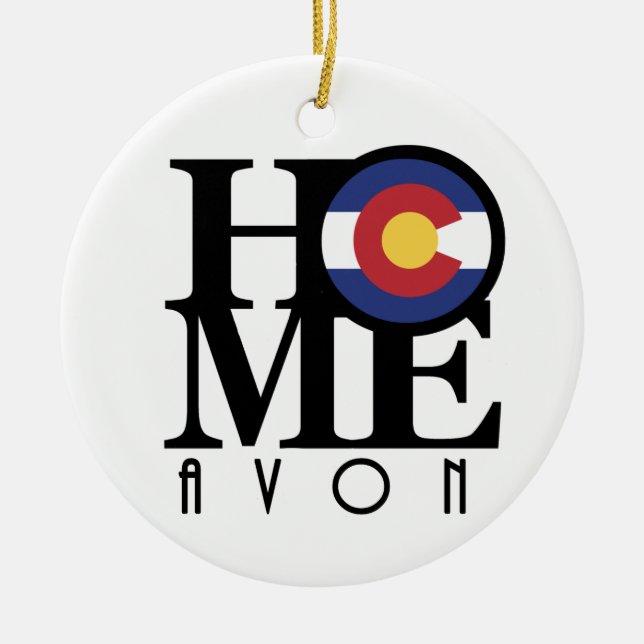 Adorno De Cerámica HOME Avon CO (Frente)