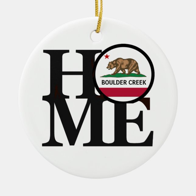 Adorno De Cerámica HOME Boulder Creek CA (Frente)