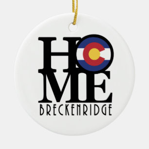 Adorno De Cerámica HOME Breckenridge Colorado