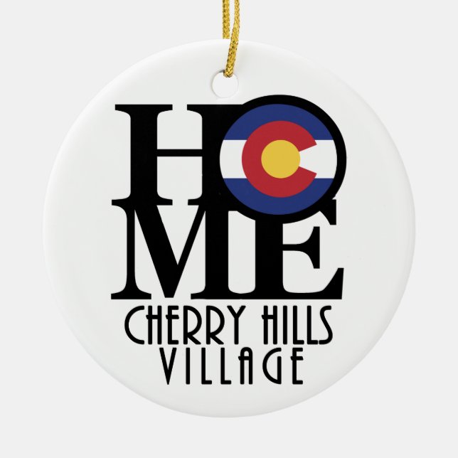 Adorno De Cerámica HOME Cherry Hills Village Colorado (Frente)