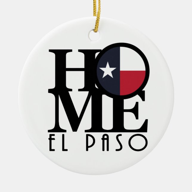 Adorno De Cerámica HOME El Paso Texas (Frente)