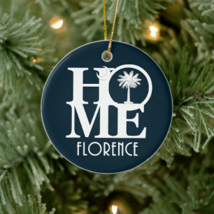 Adorno De Cerámica Home Florence, Carolina del Sur