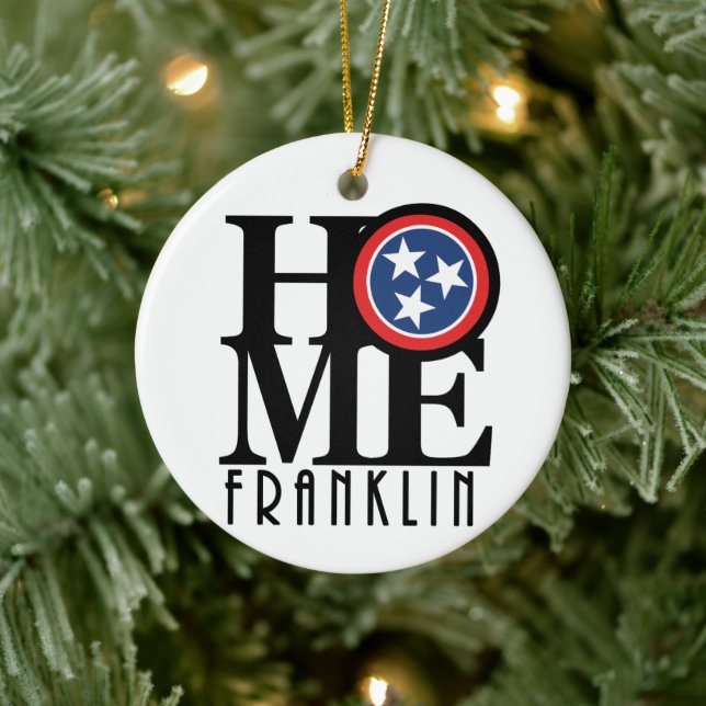 Adorno De Cerámica HOME Franklin Tennessee (Árbol)