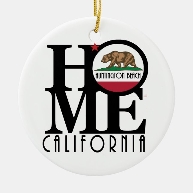 Adorno De Cerámica HOME Huntington Beach California (Frente)