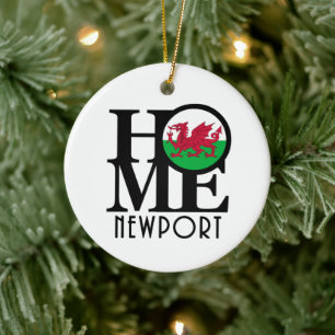 Adorno De Cerámica HOME Newport Wales