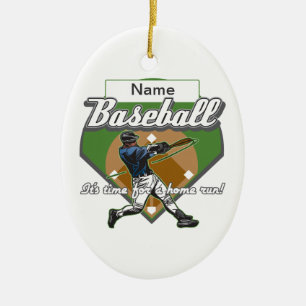 Adorno De Cerámica Home run personalizado del béisbol