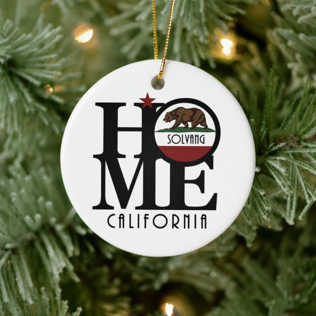 Adorno De Cerámica HOME Solvang California (Árbol)