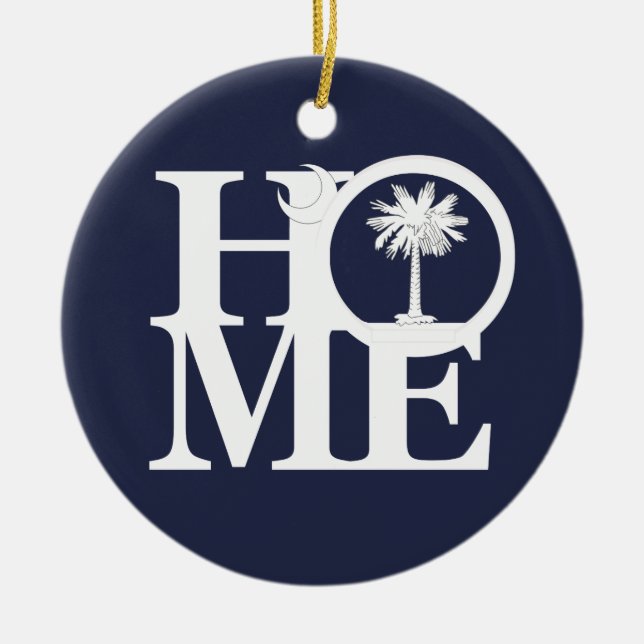 Adorno De Cerámica HOME South Carolina (Frente)