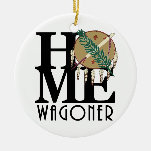 Adorno De Cerámica HOME Wagoner Oklahome (Frente)