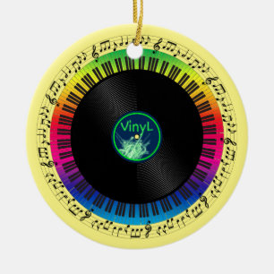Adorno De Cerámica Homenaje a la música