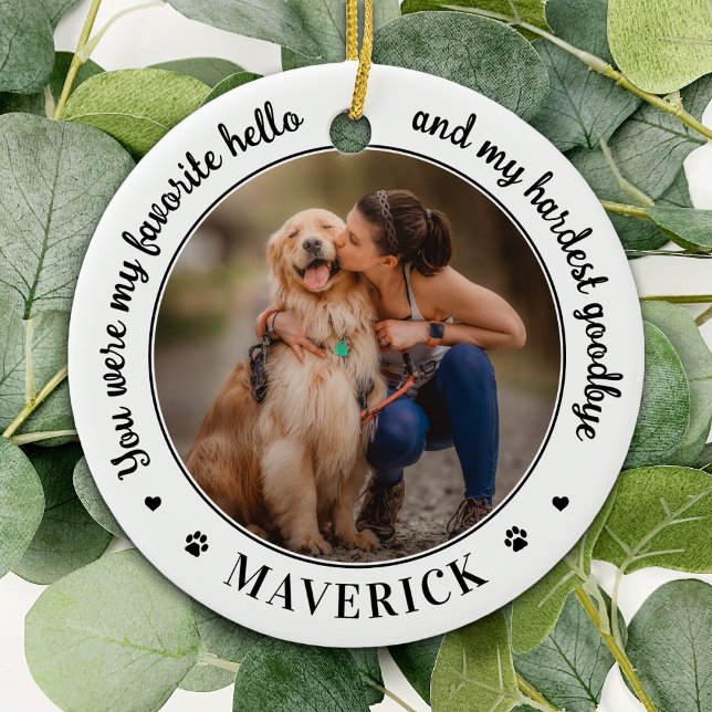 Adorno De Cerámica Homenaje favorito de Mascota personalizado en memo (Subido por el creador)