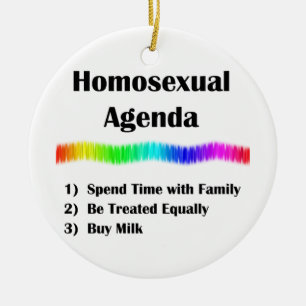 Adorno De Cerámica Homosexual Agenda