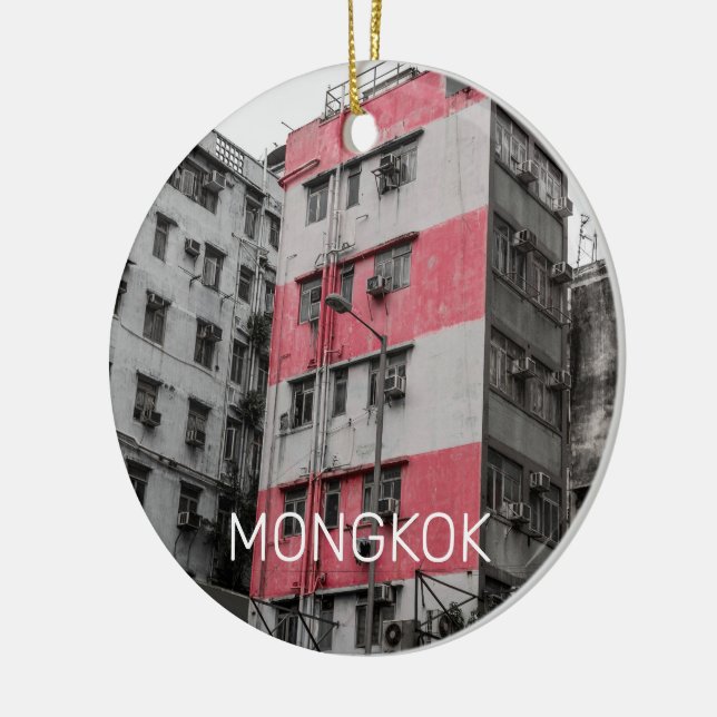 Adorno De Cerámica Hong Kong Mongkok China Kowloon Bella Artes Souven (Izquierda)