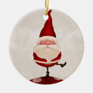 Adorno De Cerámica Hongo de Santa Claus