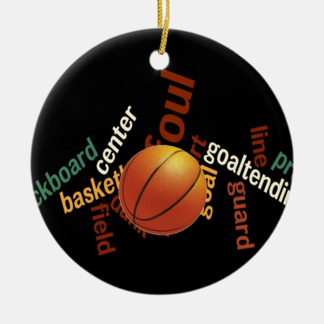 Adorno De Cerámica Hoops Basketball Sport Fanatics.jpg (Frente)
