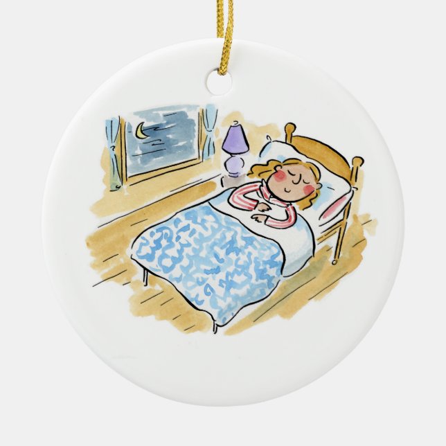 Adorno De Cerámica Hora de la cama (Frente)