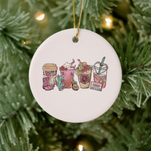 Adorno De Cerámica Hora del café de Cowboy