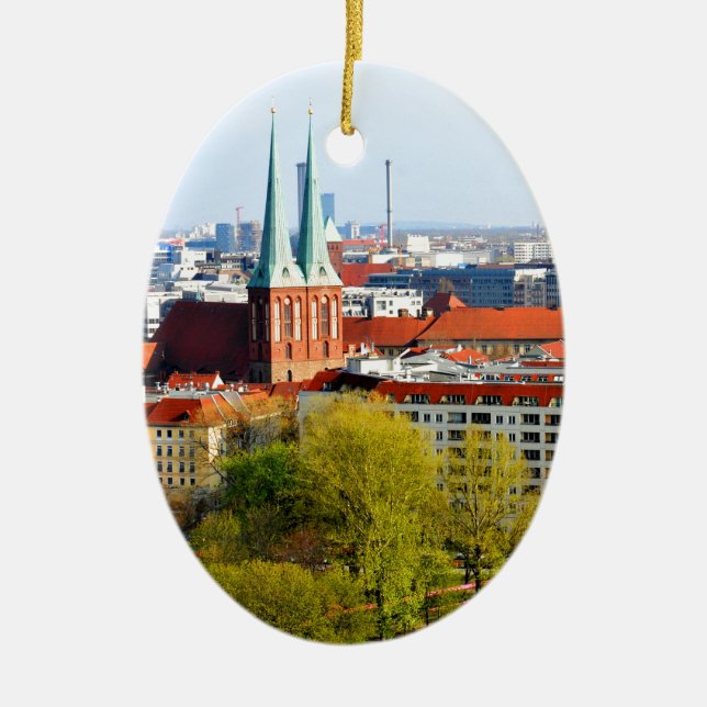 Adorno De Cerámica Horizonte de Berlín (Alemania) (Frente)